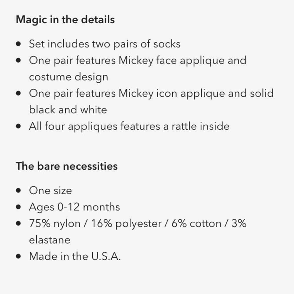 Mickey & Minnie Rattle Socks - Picture 2 of 2
